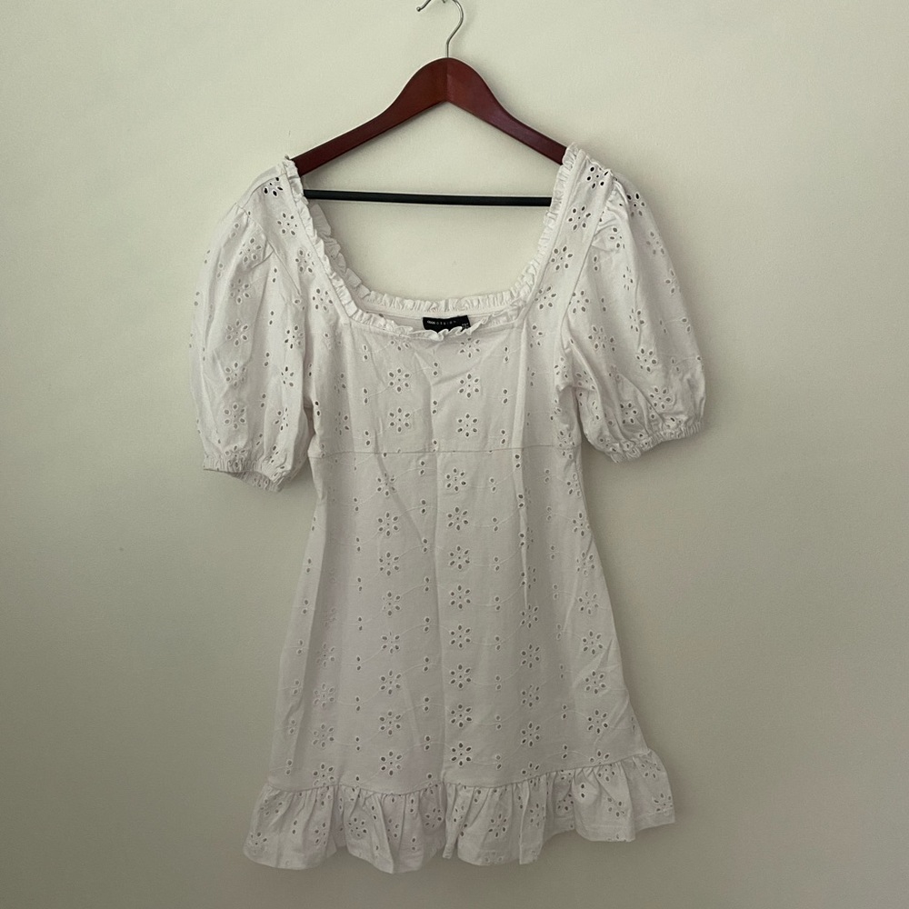 ASOS white babydoll dress